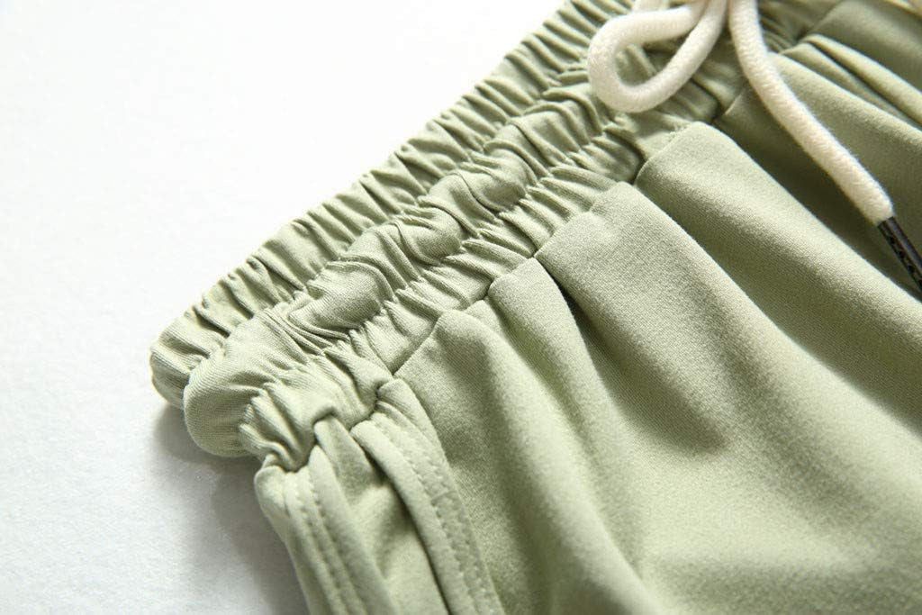 Casual Shorts for Women,Womens Comfy Drawstring Elastic Waist Loose Linen Shorts with Pockets Shorts for Teen Girls Green